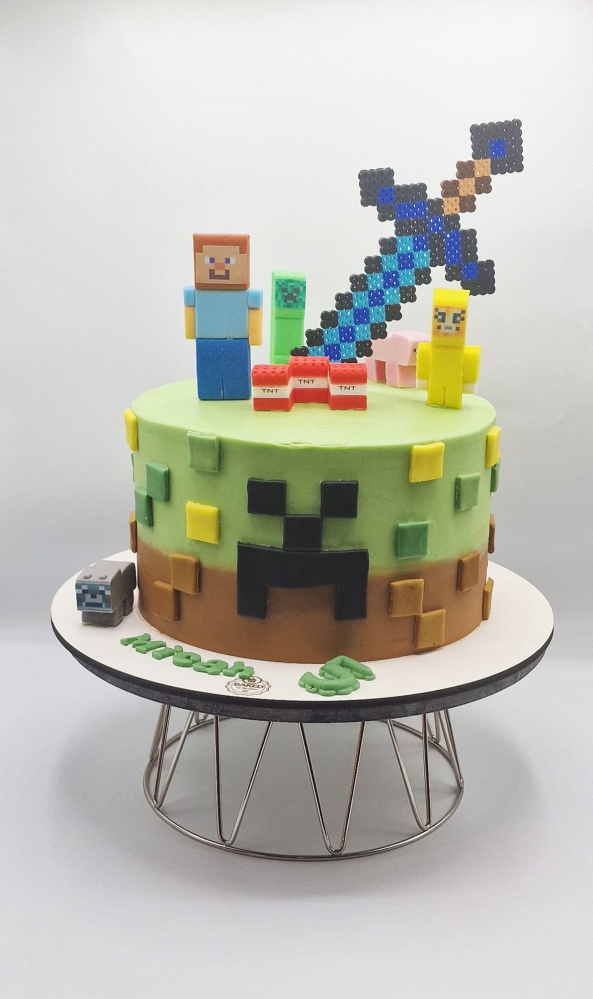 Bespoke custom celebration cake for Boys & Adventures handcrafted by Nicoleta